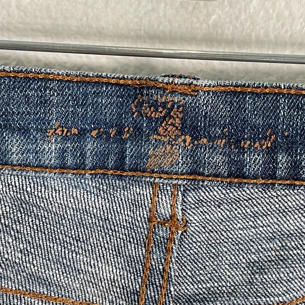 7 For All‎ Mankind Womens 28 Bootcut Jeans Blue Denim Cotton Stretch